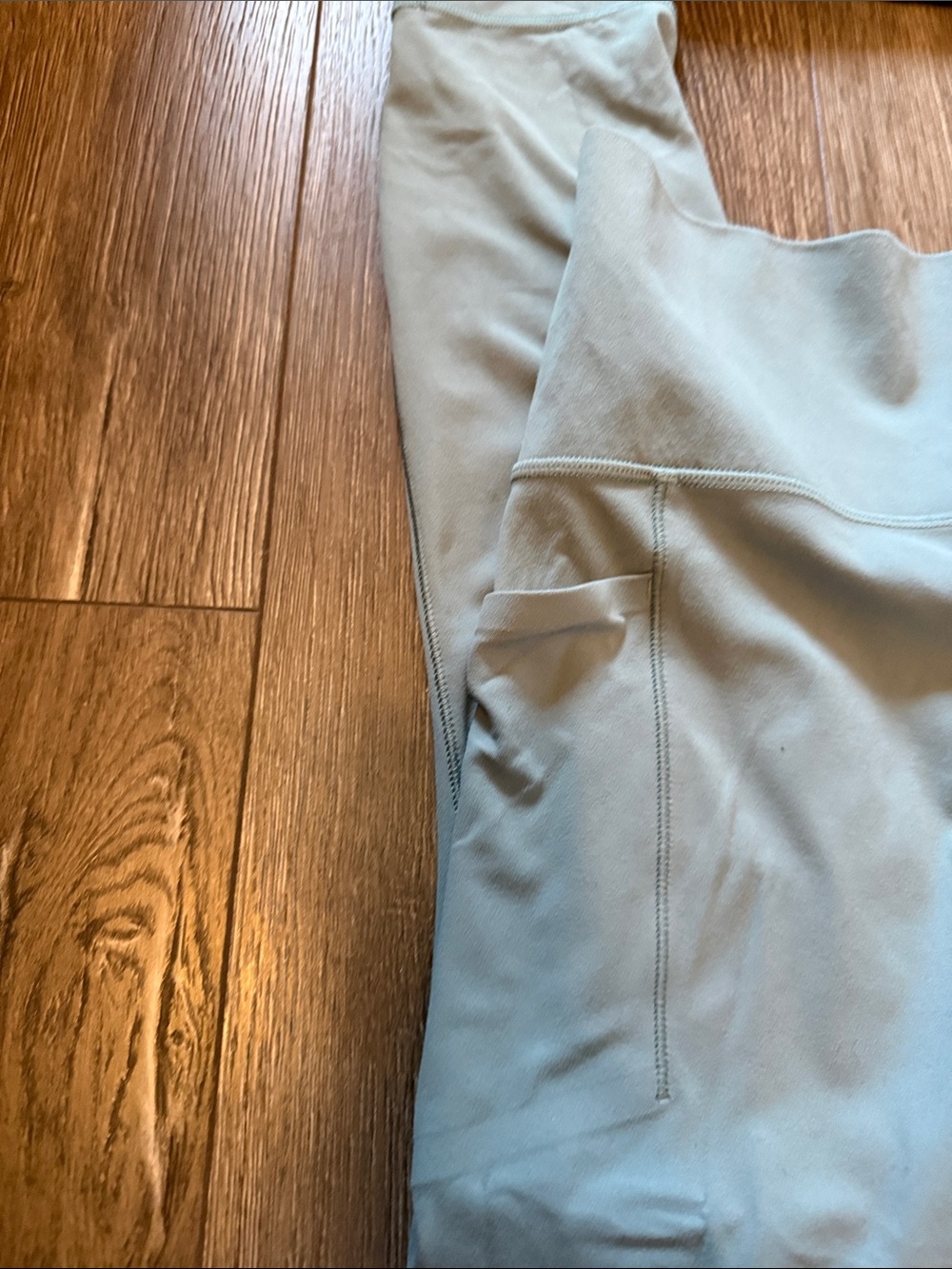 Athleta Sage Green High-Waist Leggings and Bra Set - Picture 3 of 4